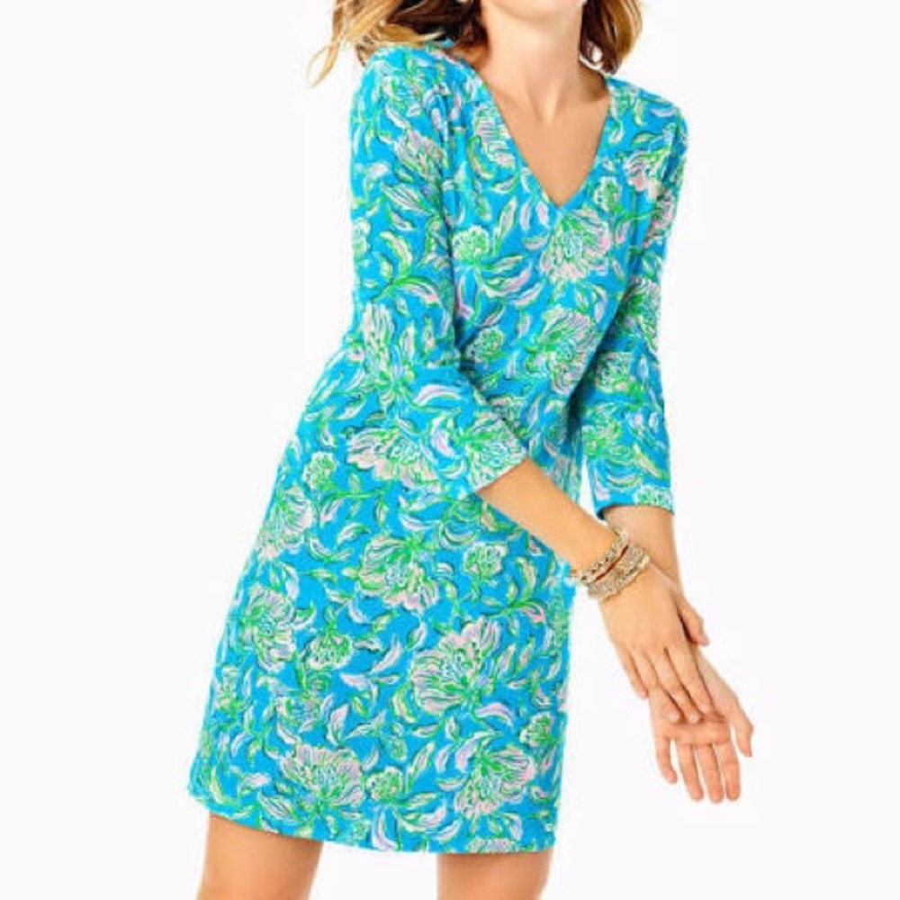 Lilly Pulitzer Tessa Dress Cumulus Blue Chick Magnet XS